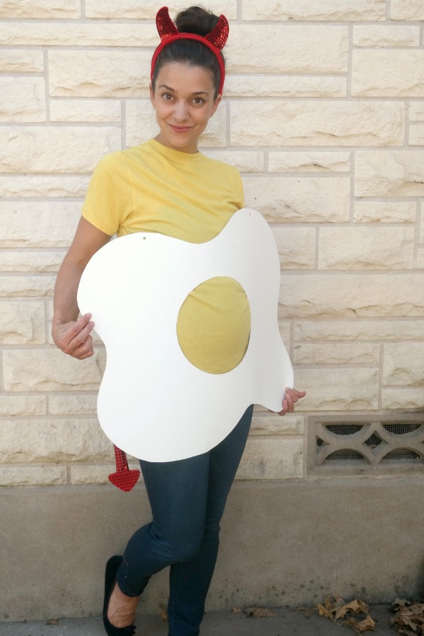 Deviled egg costume.