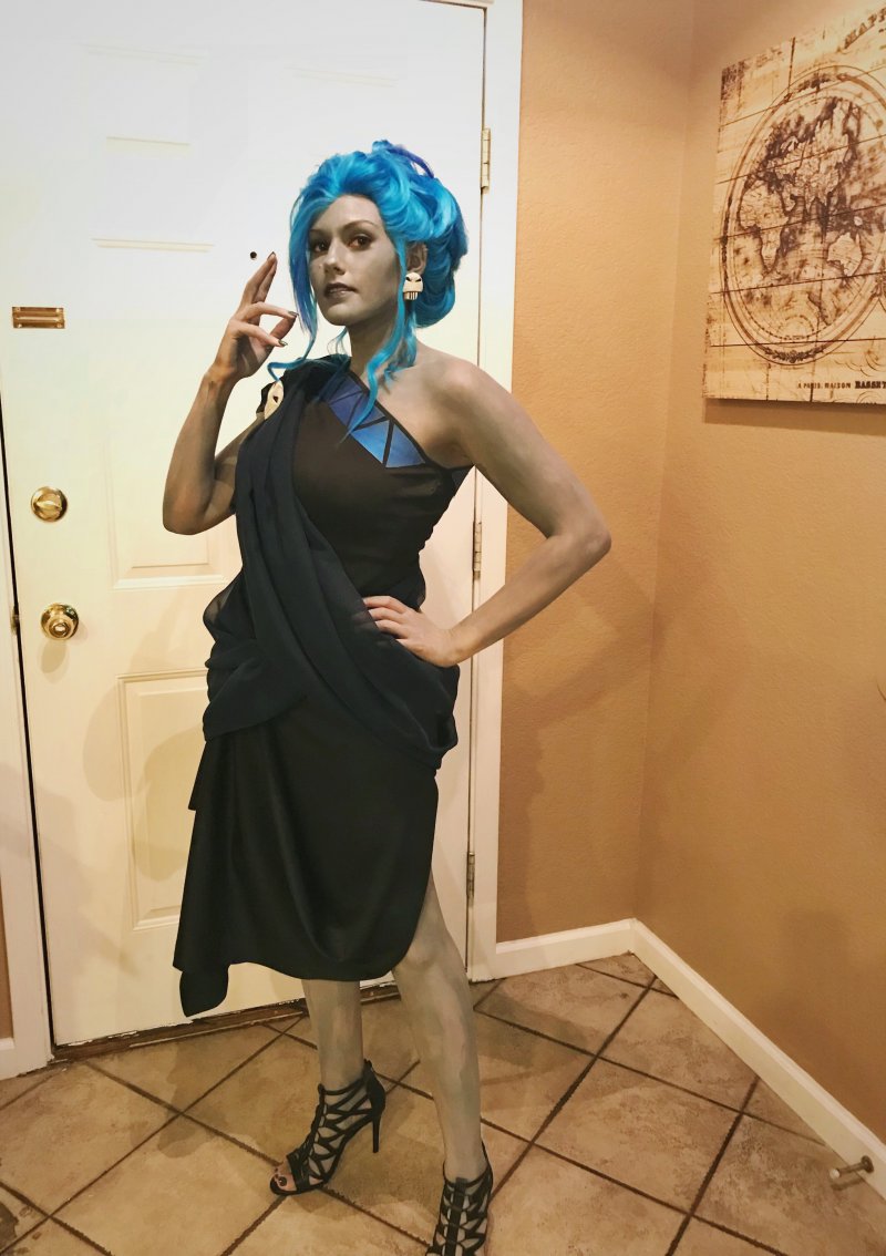 Female Hades, lady of the dead, ready for Halloween