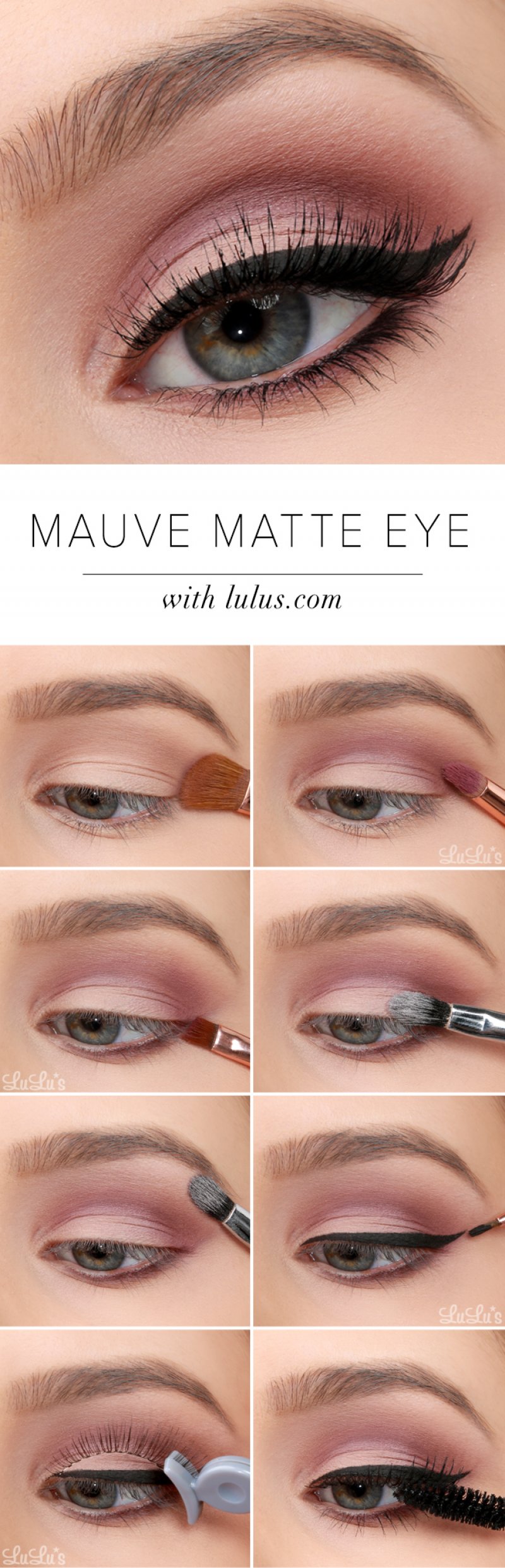 Mauve Matte Eye Tutorial.