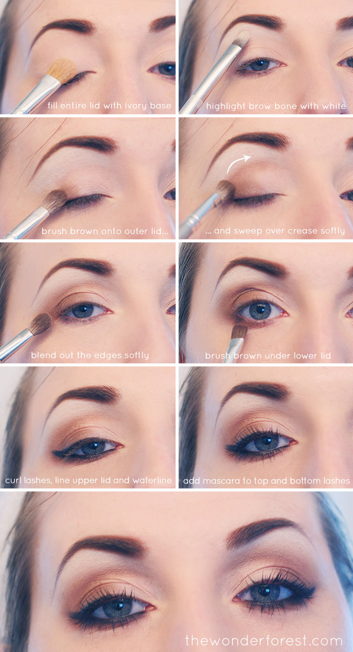 Neutral smokey eye tutorial.