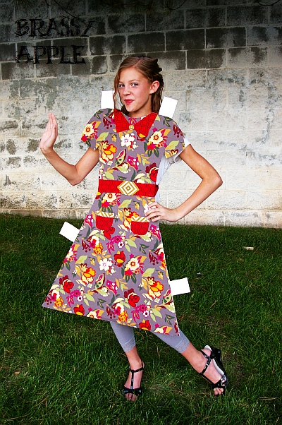 Paper Doll Halloween costume