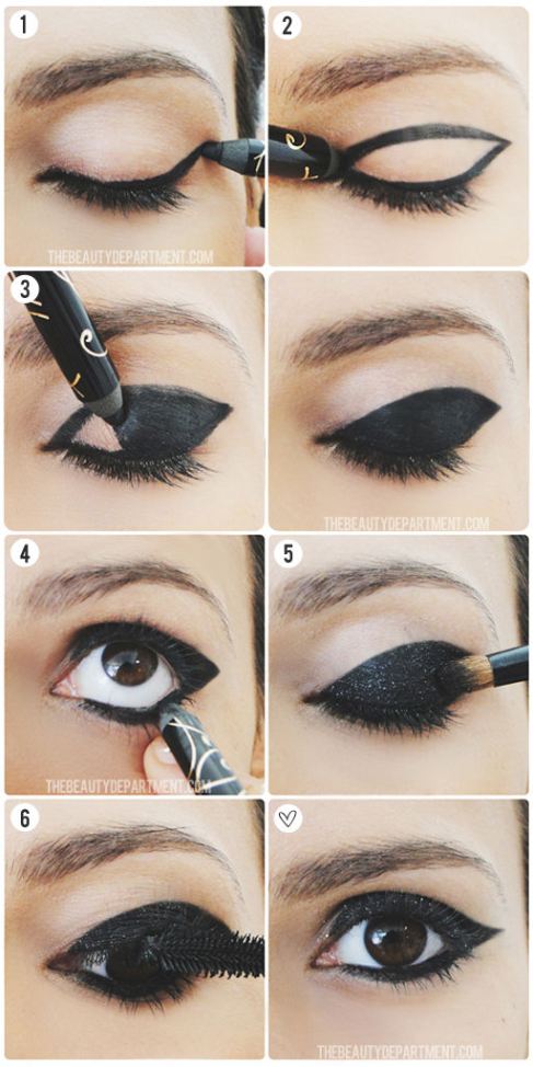 Party makeup Tutorial for Brown or Black eyes.