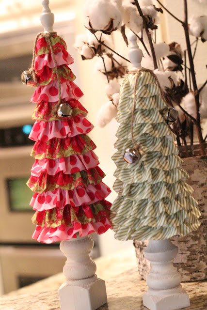 Ruffled Christmas Trees.