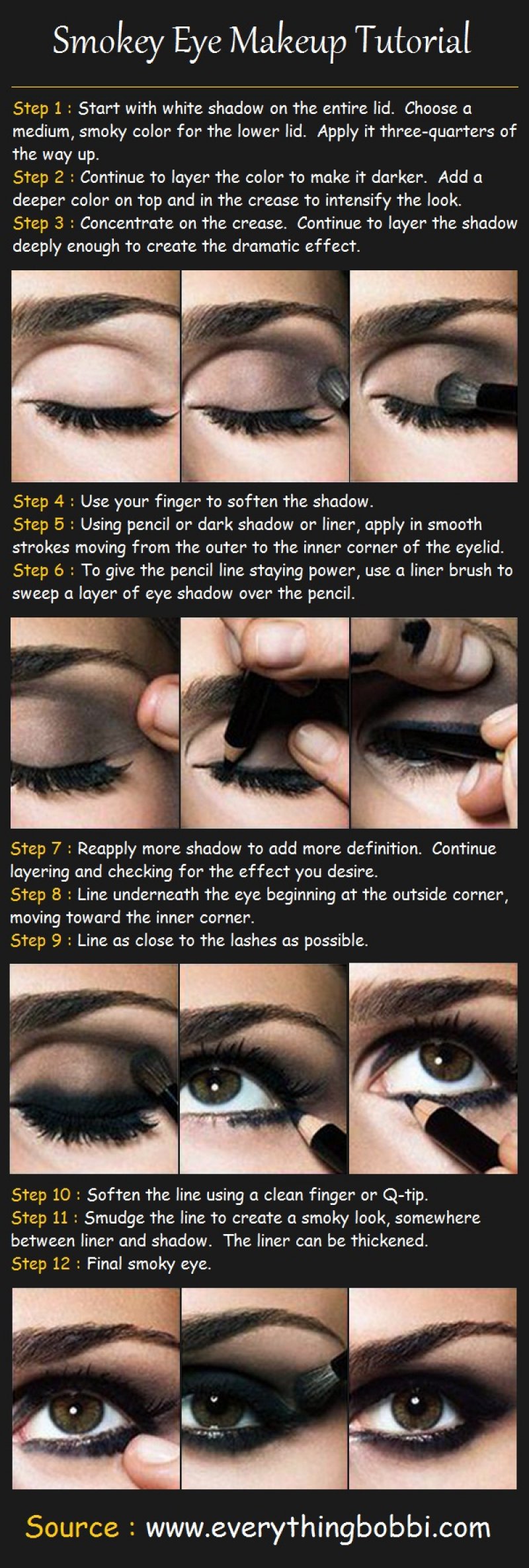 Smokey Eyes Makeup Tutorial.