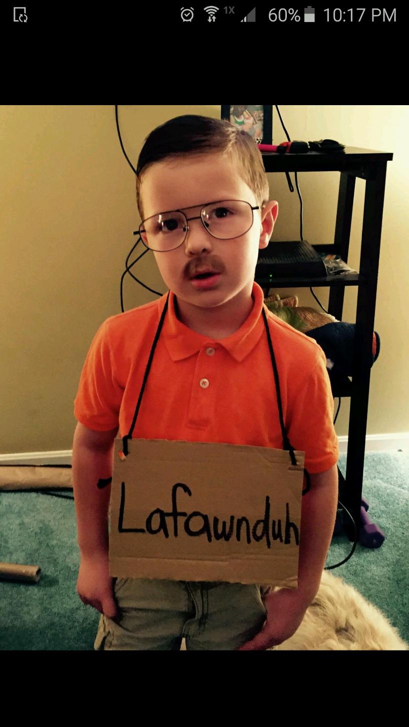 This kid win Halloween.