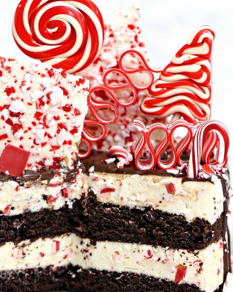 Candy Cane Cake.