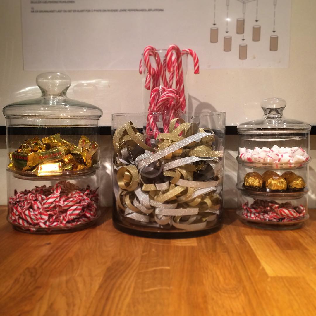 Candy station.