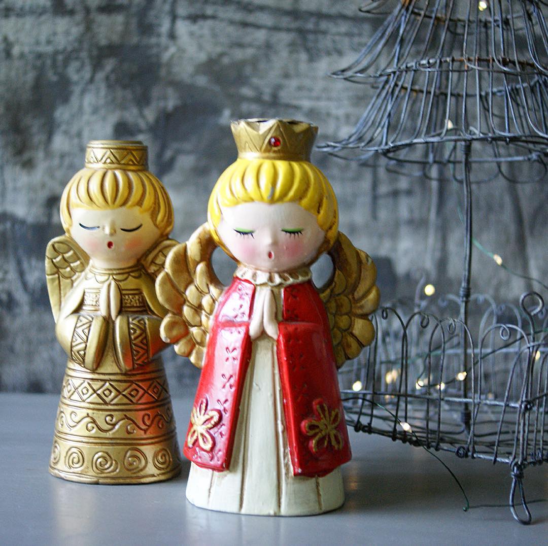 Christmas angel Candle Holder.