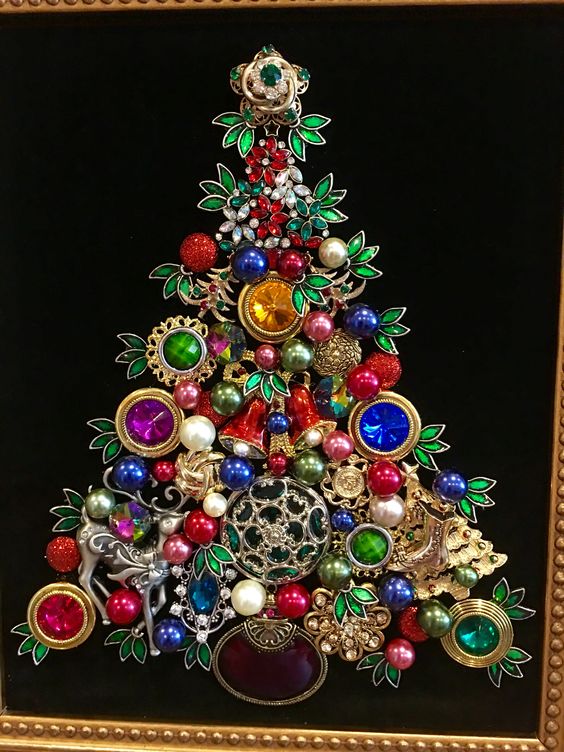 Colorful jewelry Christmas tree.
