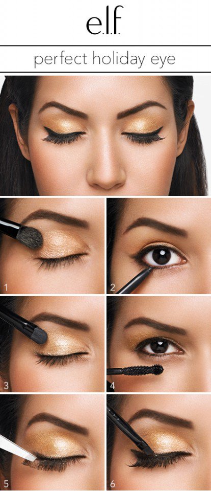 Eyeshadow Makeup Idea for Christmas.
