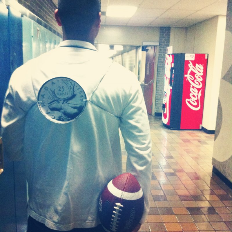 Football in locker, paper plates and a printer in office - Lazy Halloween