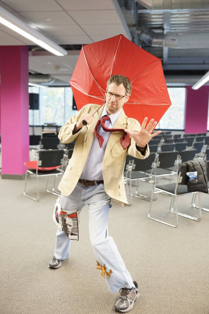 Guy in a Wind Storm