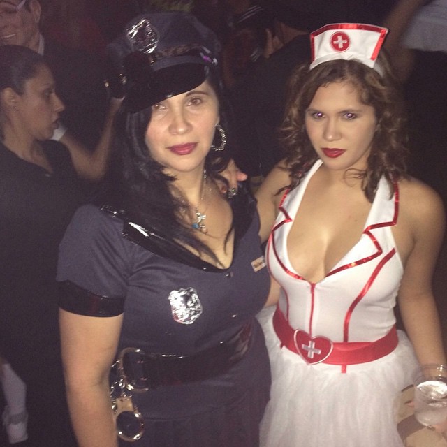 Halloween nurse costume.