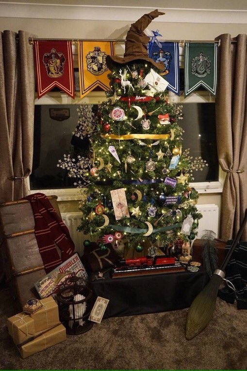 Harry Potter Themed Christmas Tree.