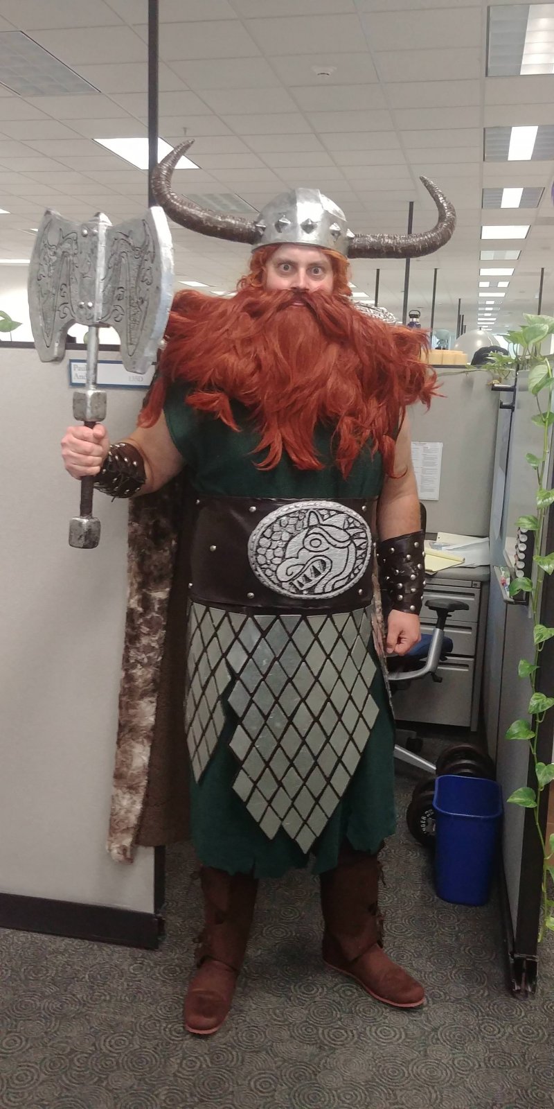 Office Viking does not wish to be disturbed.