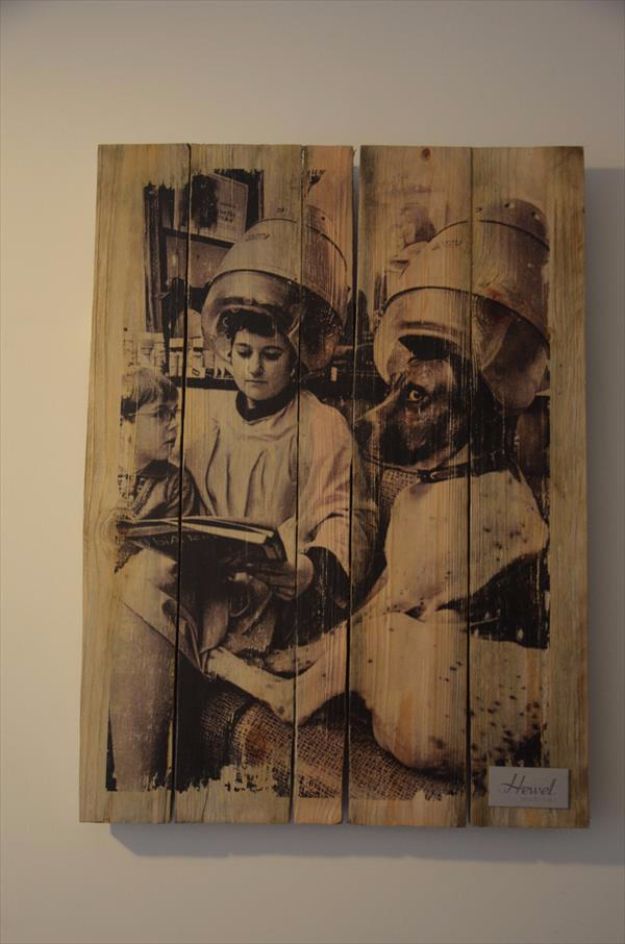 Pallet Vintage Picture Wall Art.