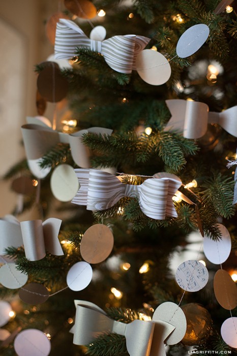 Paper Bow Ornaments - Lia Griffith