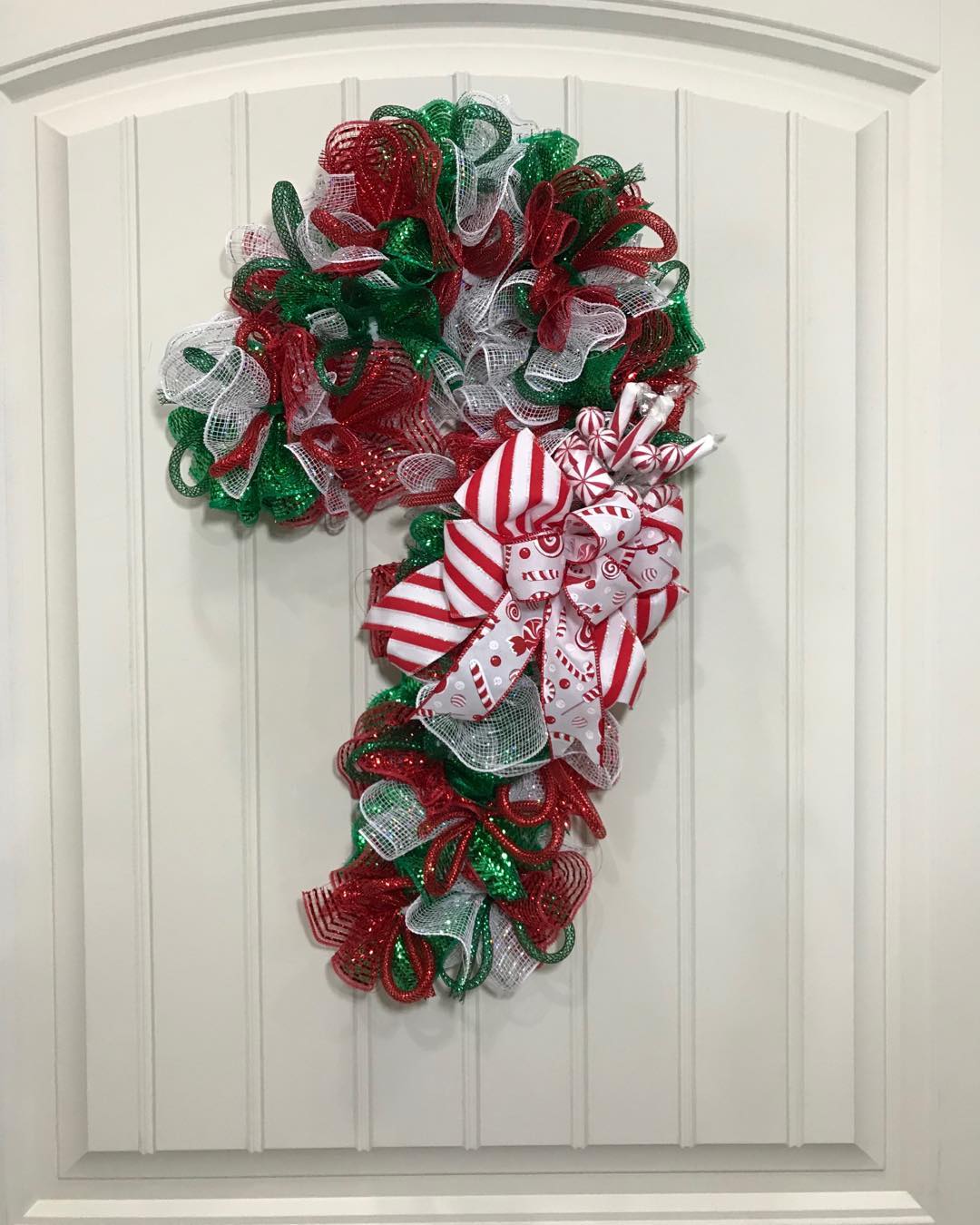 Peppermint Candy Cane Wreath.