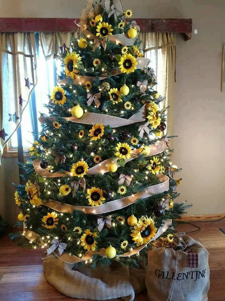 Sunflower Christmas Tree.