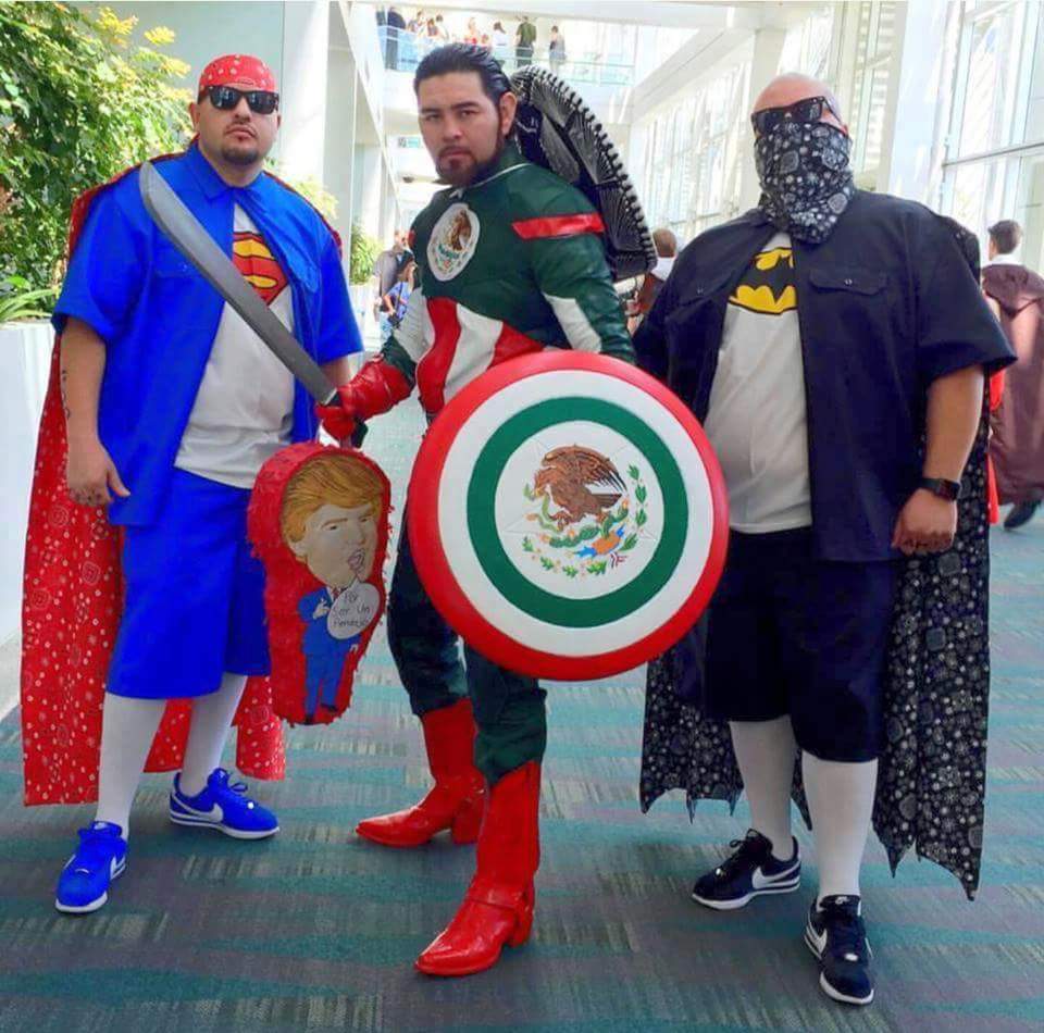 Super Cholo, Catain Mexico and Vato Man.