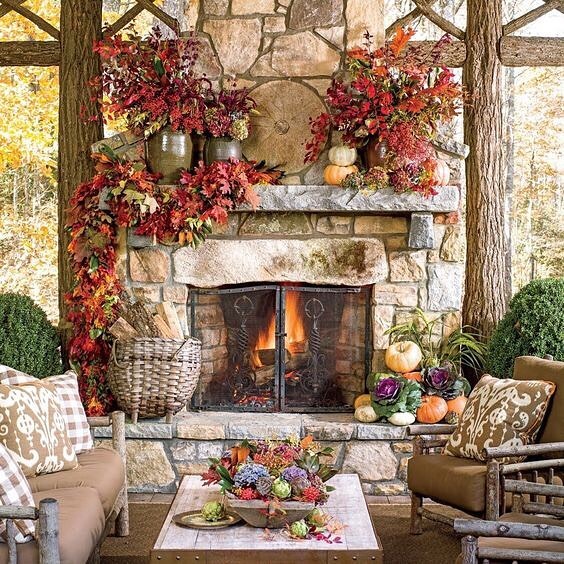 This chimney is perfection! Who else is excited about Turkey Day!