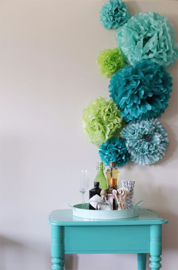 Tissue Paper Pom Poms