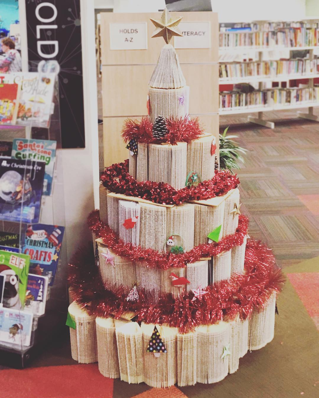 Try book christmas tree.