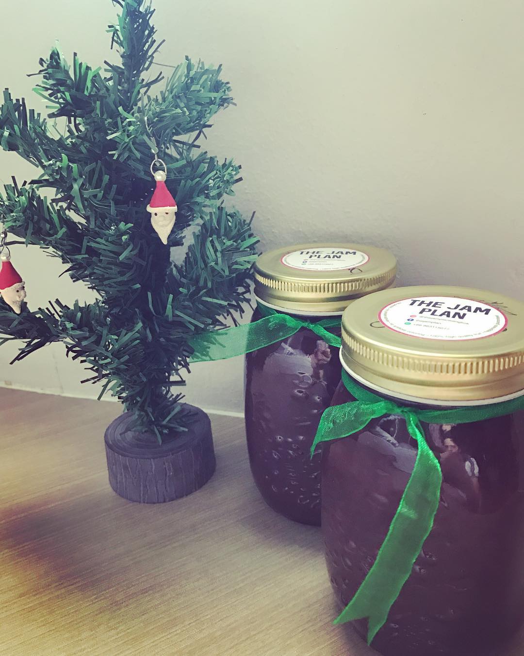 Xmas ready! Strawberry Jam. Christmas Ornaments For Foodies