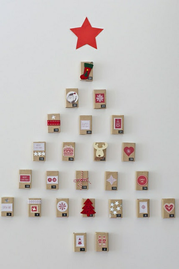 Advent Calendar Auto Shapes – Simple Craft Ideas For Christmas.