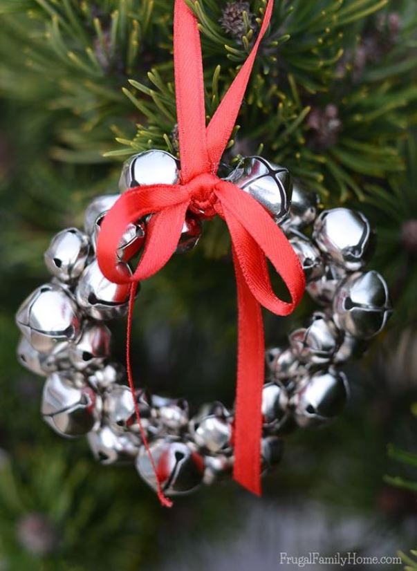 Beautiful Christmas ornament using lots of bells.