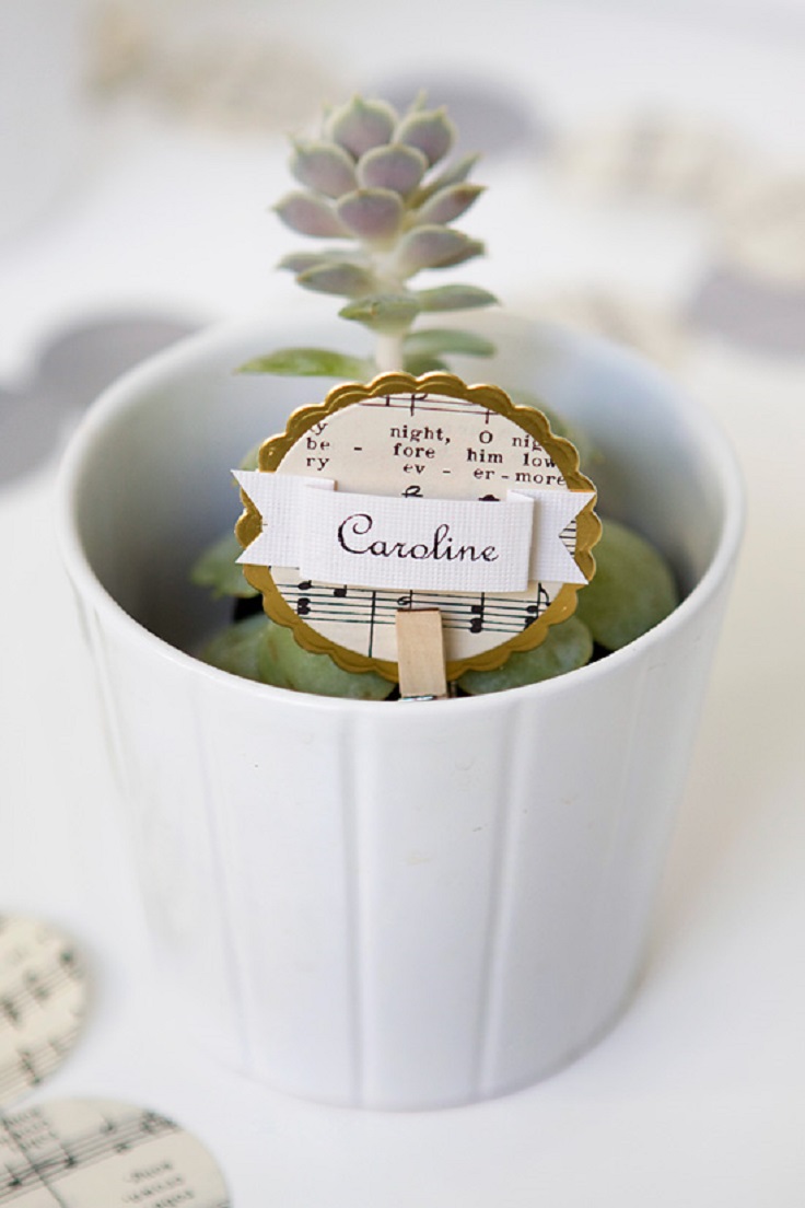 Beautiful Musical Place Card.