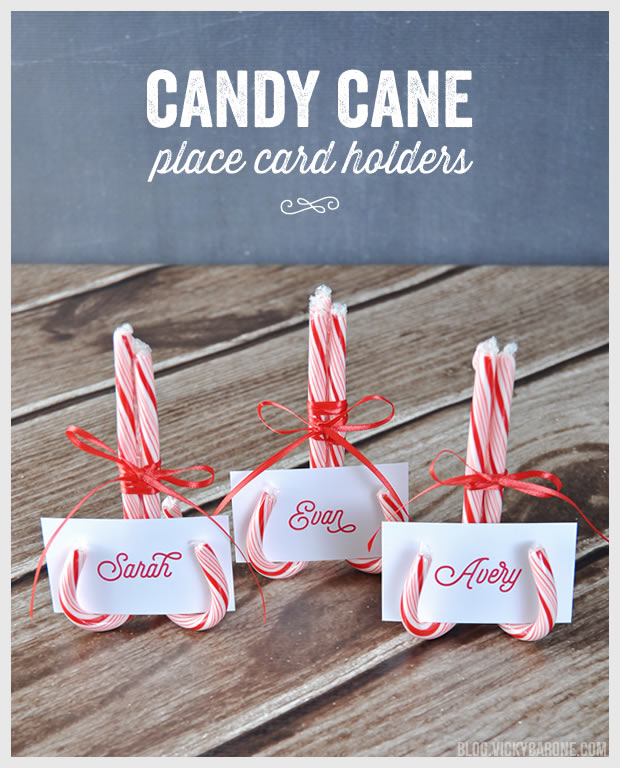 Candy Cane Place Holders.