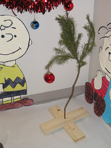 Charlie Brown’s sad little Christmas tree.
