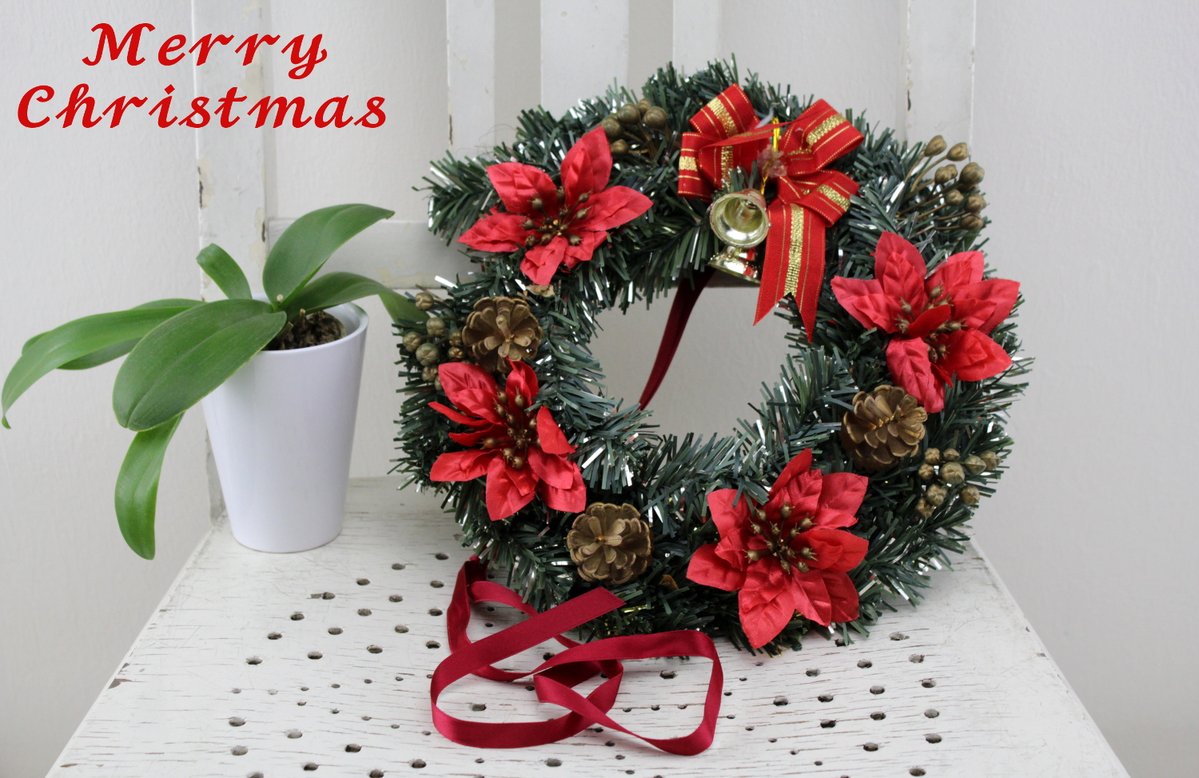 Christmas Gift Door Wreath Door Decoration.