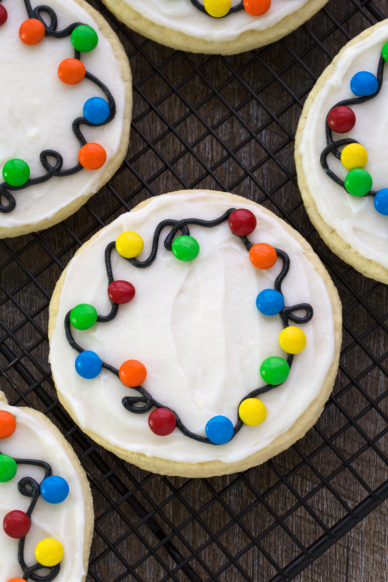 Christmas Lights Cookies by Fireflies and Mudpies