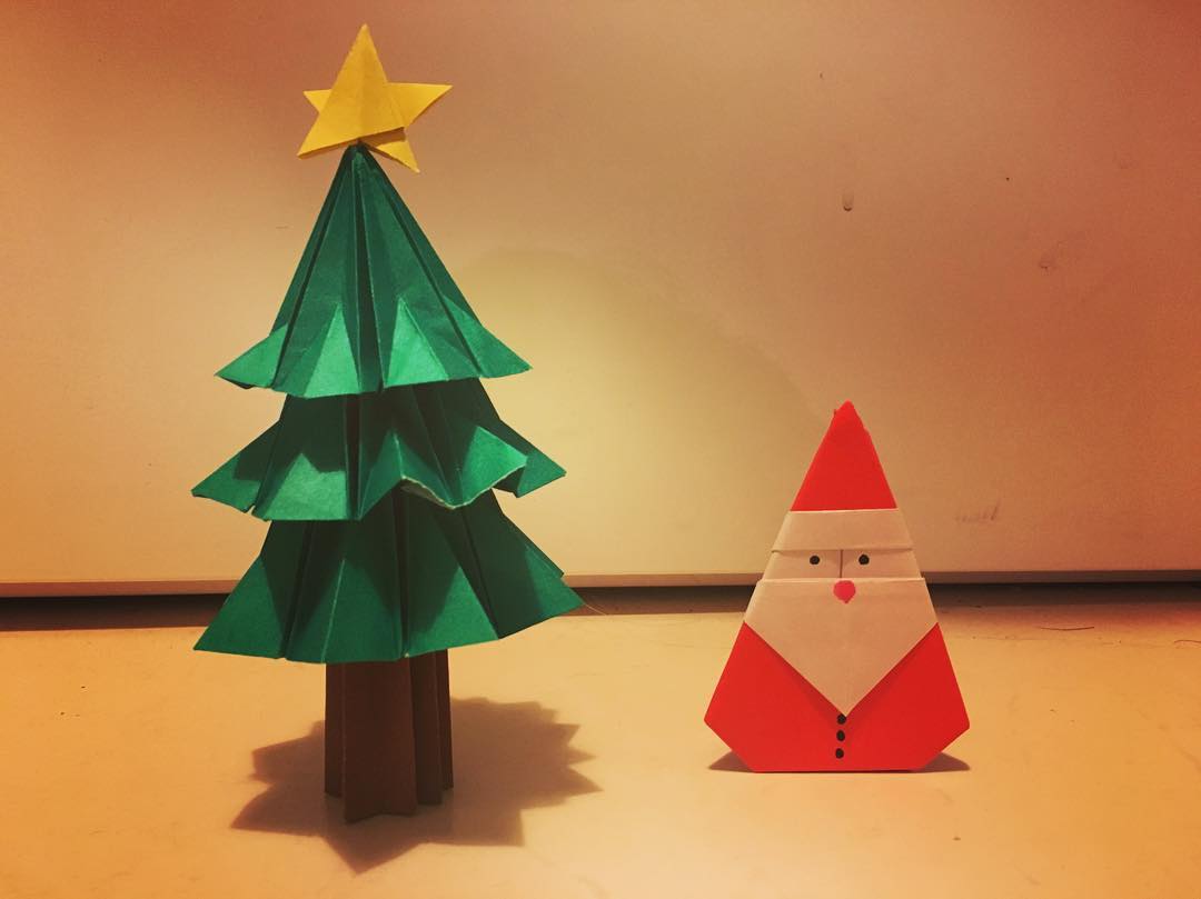 Christmas Origami, How to Make a Cute Origami Christmas Tree.