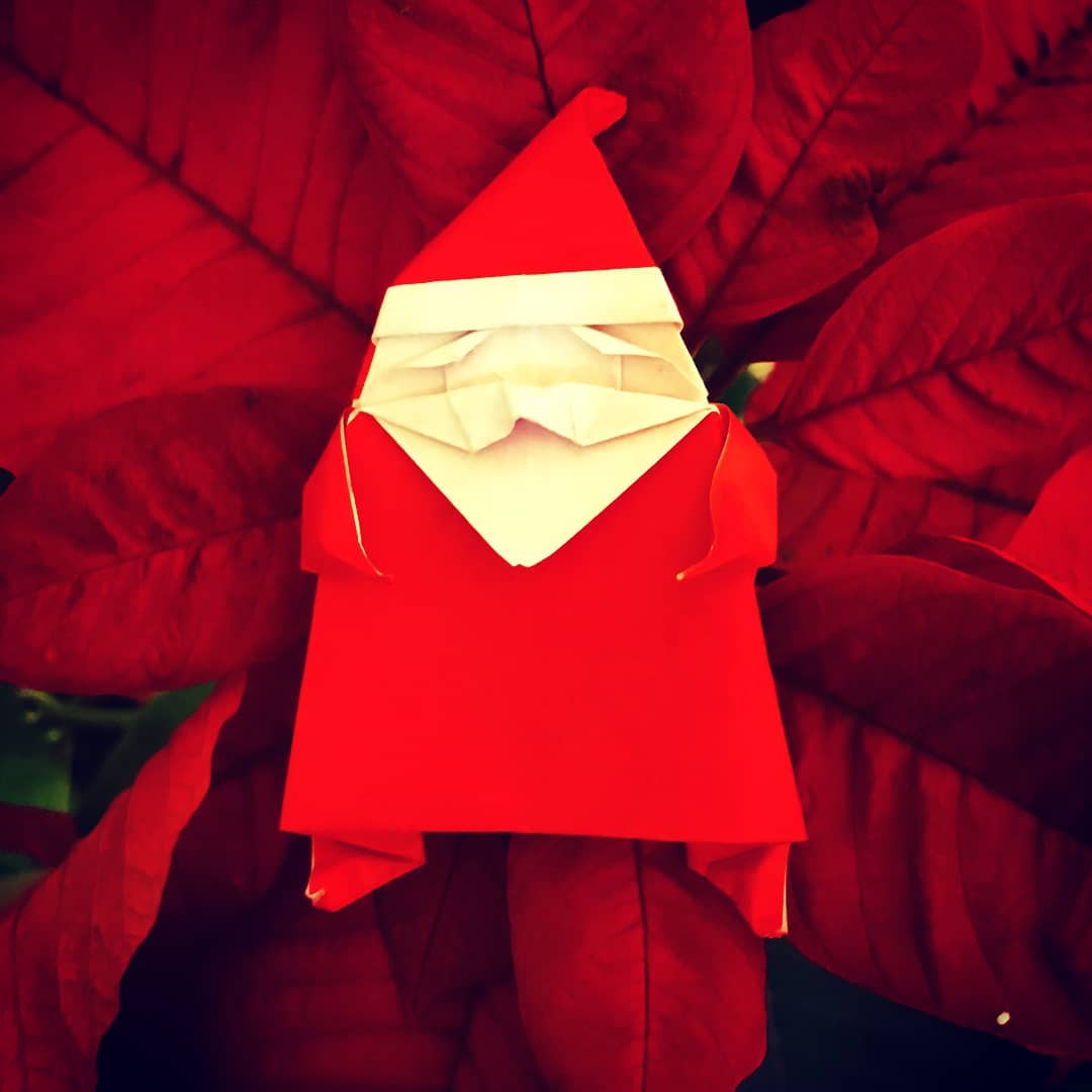 Christmas Origami for Kids. You absolutely love origami santa here.