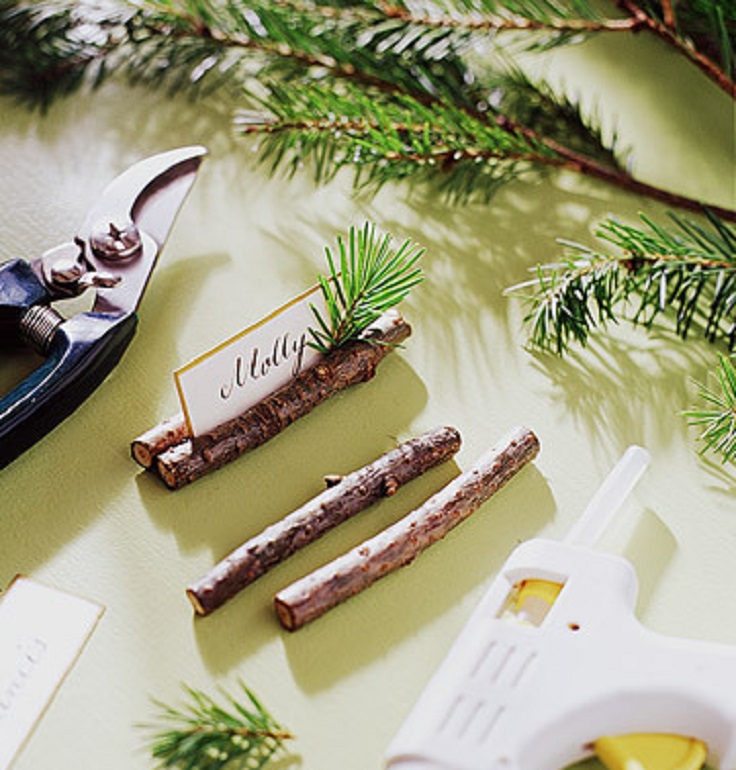 Creative Twig Place Card Holder.