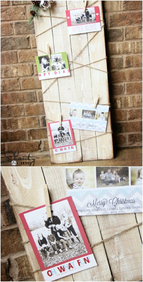 DIY Christmas Card Holder