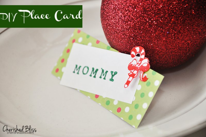 DIY Christmas Place Cards