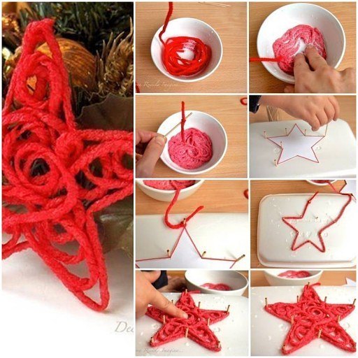 DIY Christmas star.