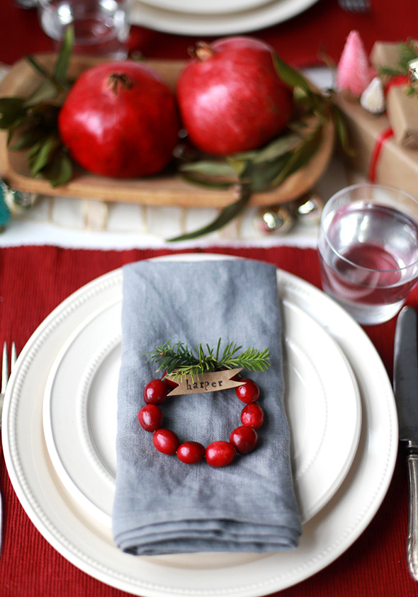 DIY Cranberry Wreaths For Christmas.