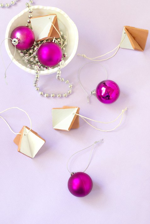 DIY Diamond Clay Ornaments