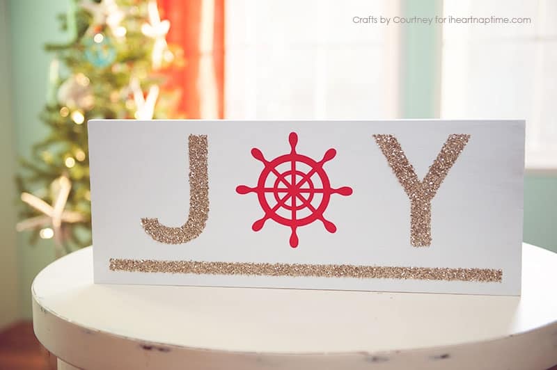 DIY Nautical Christmas Sign