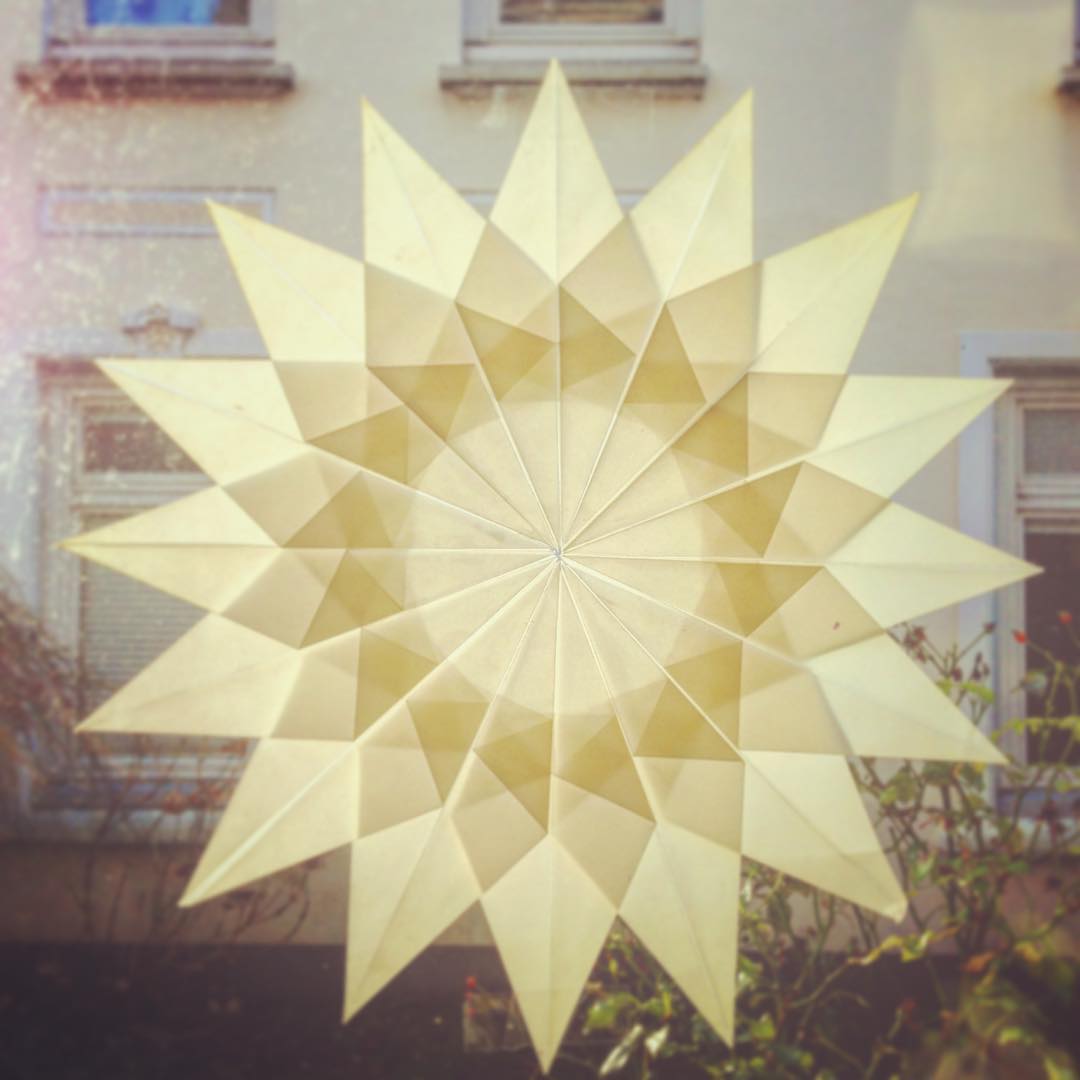 DIY Paper folding star.