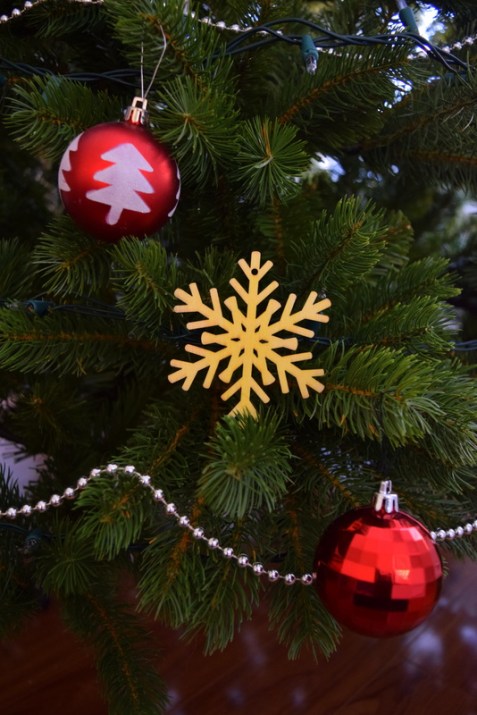 DIY Scented wood ornaments.