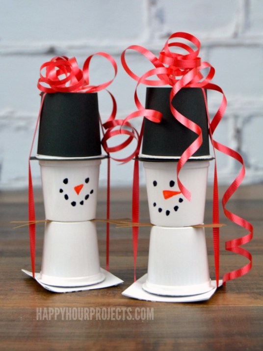 Decorative Beautiful Snowman KCup For Christmas Gift.