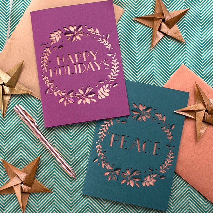 Handmade cards are a timeless tradition for spreading holiday cheer.