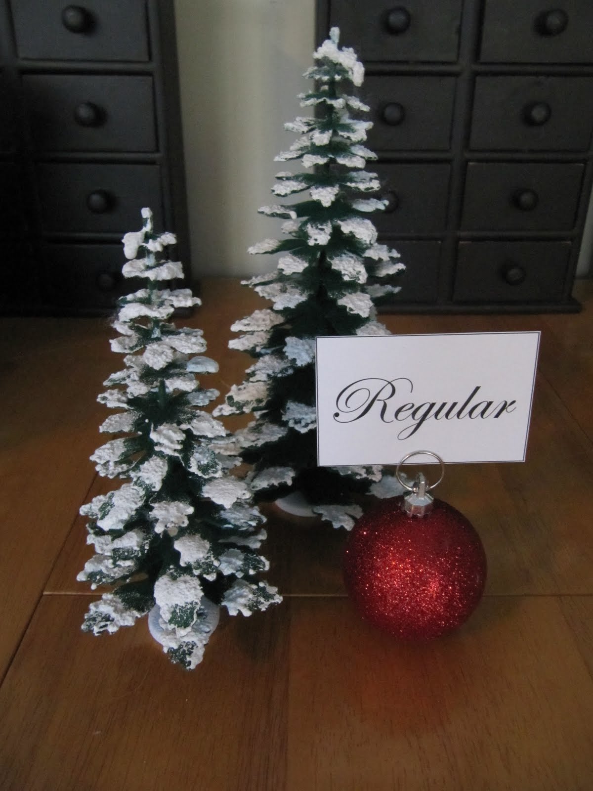 Holiday Place Card Holders.