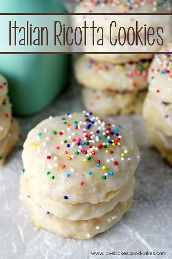 Italian Ricotta Cookies by Love Bakes Good Cakes